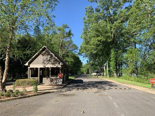 Gatehouse at Jennings Ferry Campground.