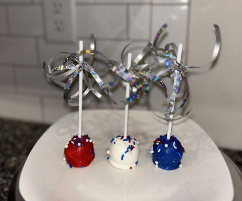 Fourth of July cake pops