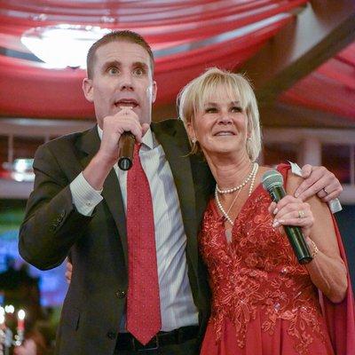 State Senator Mike McGuire and Kathleen Lazor Woodcock at 2019's Angels by the Bay