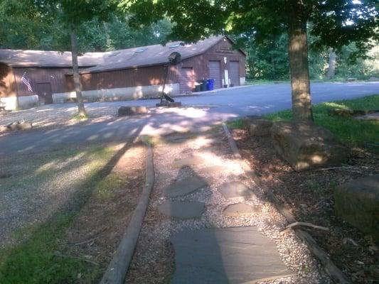 Eagle scout project - a paved trail from the parking lot