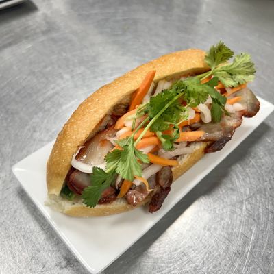 Char siu pork banh mi