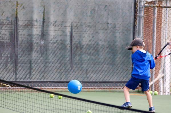 Beach Ball Tennis is the key to learning the joy of rallying and developing pro strokes with no effort!