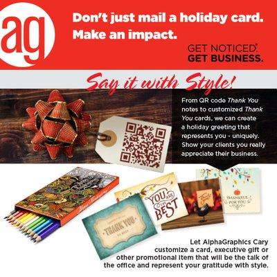 Personalized gifts and cards for corporations