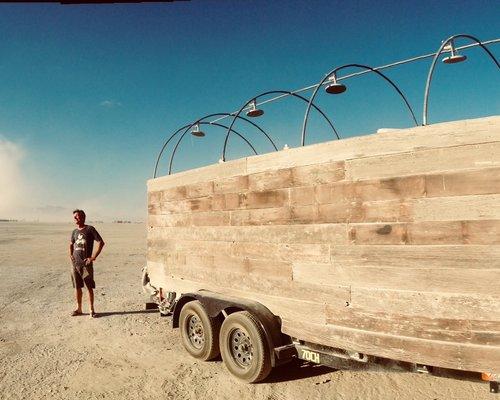 We pretty much build just about everything, Mobile shower for Burning Man.