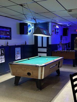 1 of 2 pool tables