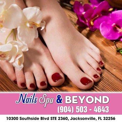 Come to Nails Spa & Beyond to have the best nails   (904) 503 4643