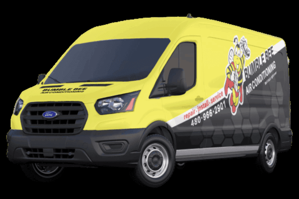 Bumble Bee Air Conditioning Fleet Wrap - mid-size van