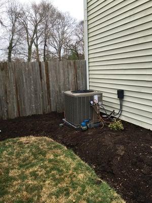 New condenser was eligible for a York rebate and a PECO rebate....ask us about how to get these rebates.