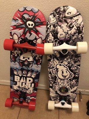 Two Skateboards purchased at Cactus Skate Shop