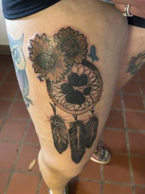 Dream catcher plus sunflower's