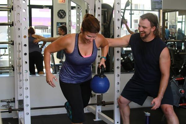 Discover your full fitness potential with a personal trainer at Edgewater Fitness Center