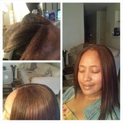 Sew in with thin edges full coverage