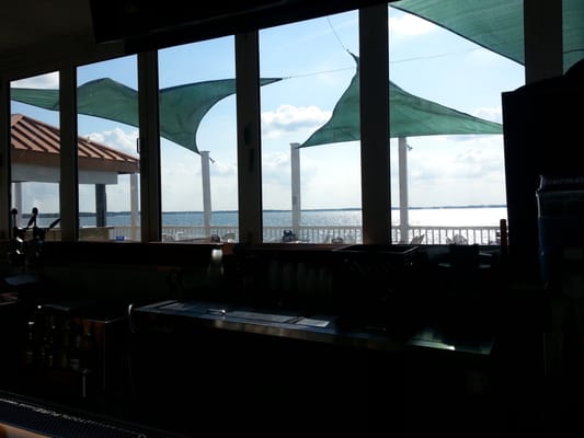 View of the bay from the bar