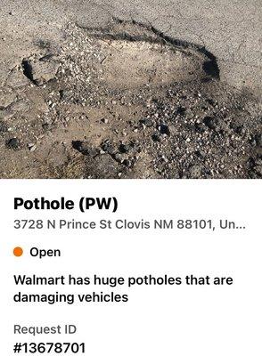 Pot hole.