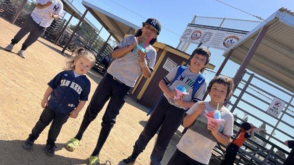 Shaved ice with kids