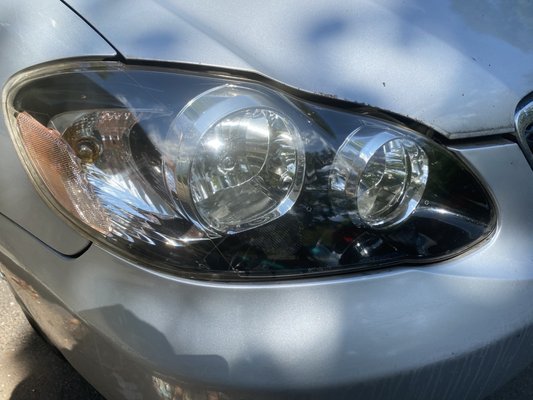 Headlights polished - looks like new!