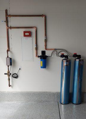 Installed a new water softener system, in San Diego ca.