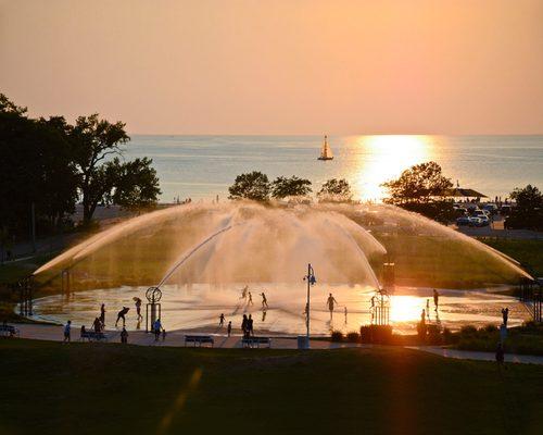 Whirlpool Compass Fountain