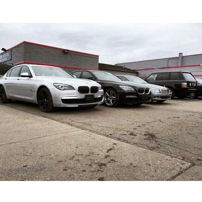 BMW 750s Mercedes and Range Rover