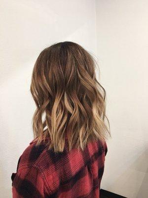 Balayage and haircut by Ali James