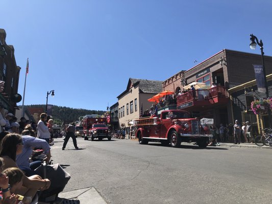 Old time fire truck