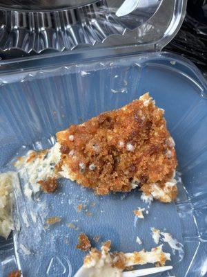 Mold on carrot cake