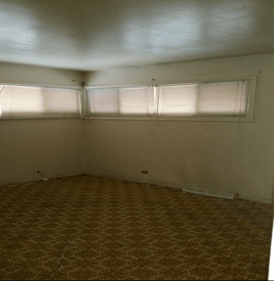 Property client purchase that need to be renovated  for a rental tenant. Bedroom before renovation.