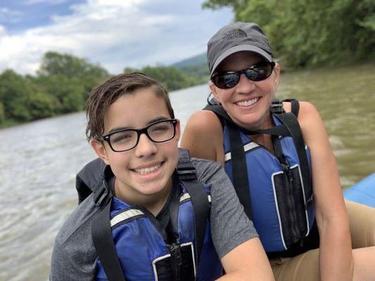 Nice and easy paddle down the river.