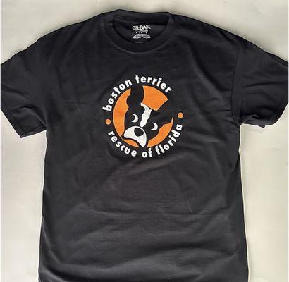 You can find this Boston Terrier Rescue of Florida, Inc logo shirt for purchase directly on their website!