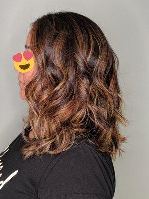 Caramel balayage