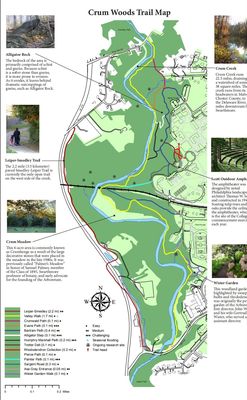 Crum Woods, Swarthmore -- Map