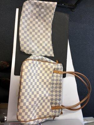 Put a new panel on LV bag