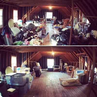 Attic Before & After