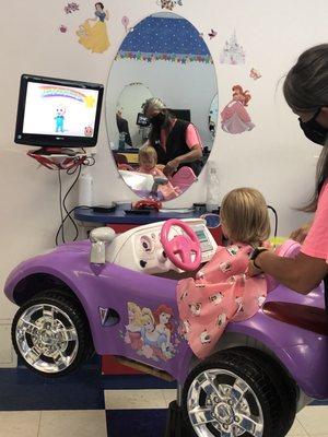 Getting Her first ever haircut! Watching coco melon