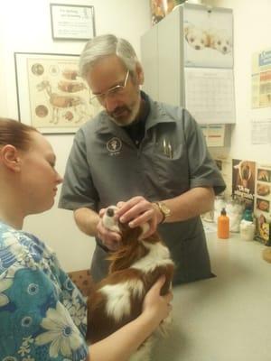 Dr. Bender and Mandie -Senior Vet Tech