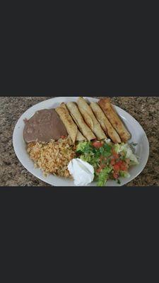 Flautas plate