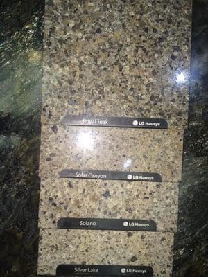 American Countertop offers the full line of LG Viatera quartz. I'm looking for browns and beiges but they have plenty of other colors.