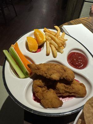 Kids chicken tender meal