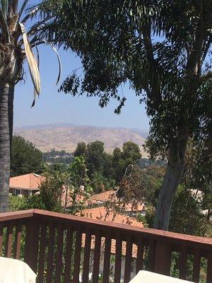 View from the master bedroom and deck