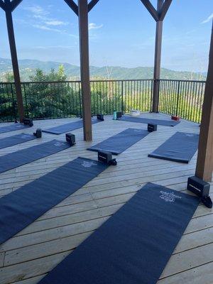 We bring everything you need for a refreshing yoga class.  We provide mats, blocks, straps, customized playlists, and certified teachers!