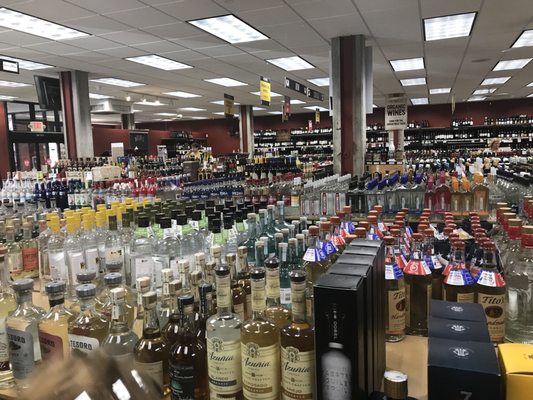 Large selection of liquor, wine & beer..