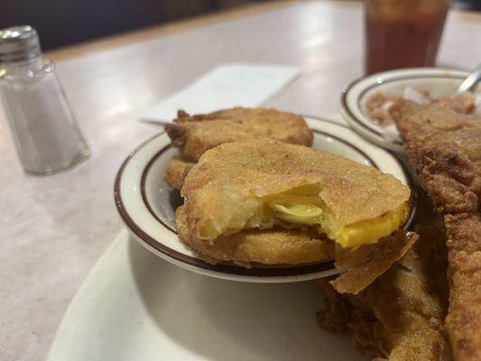 Fried Squash, nicely done.