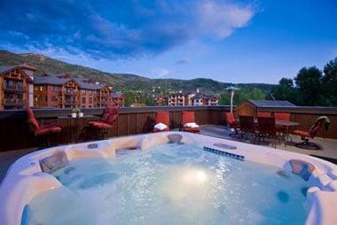 Private rooftop hot tub and fire pit. Perfection.