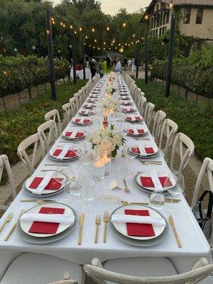 Dinner party in Orange County