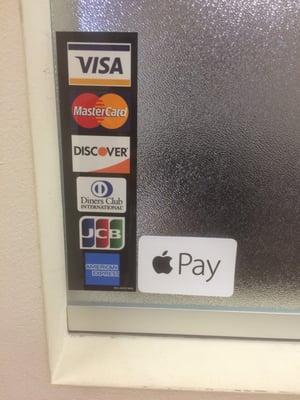 Now taking Apple Pay and just about any other source of payment!