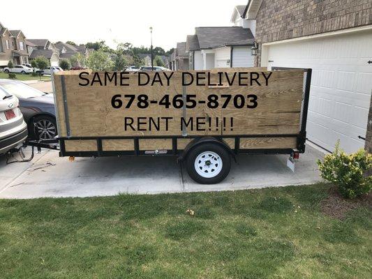 Dumpster trailer driveway friendly we haul it all!! Gives use a call.