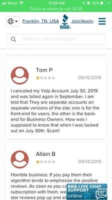 Yelp is a scam