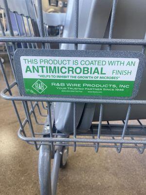 Antimocrobial so it does grow bacteria in carts