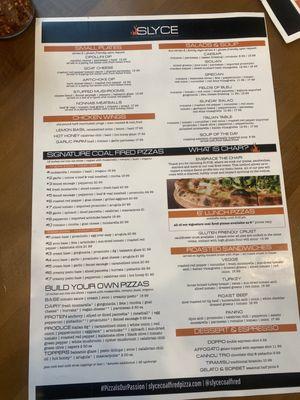 Front menu