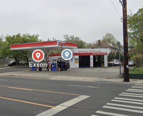 Exxon gas station and NY STATE INSPECTIONS . Oil changes / air filters .